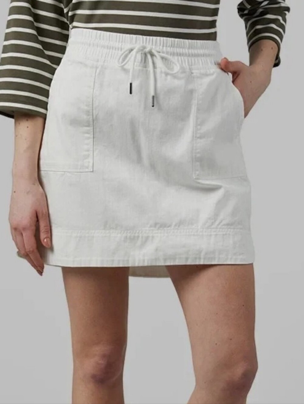 Women's White Denim Skort - 32 Degrees - XL